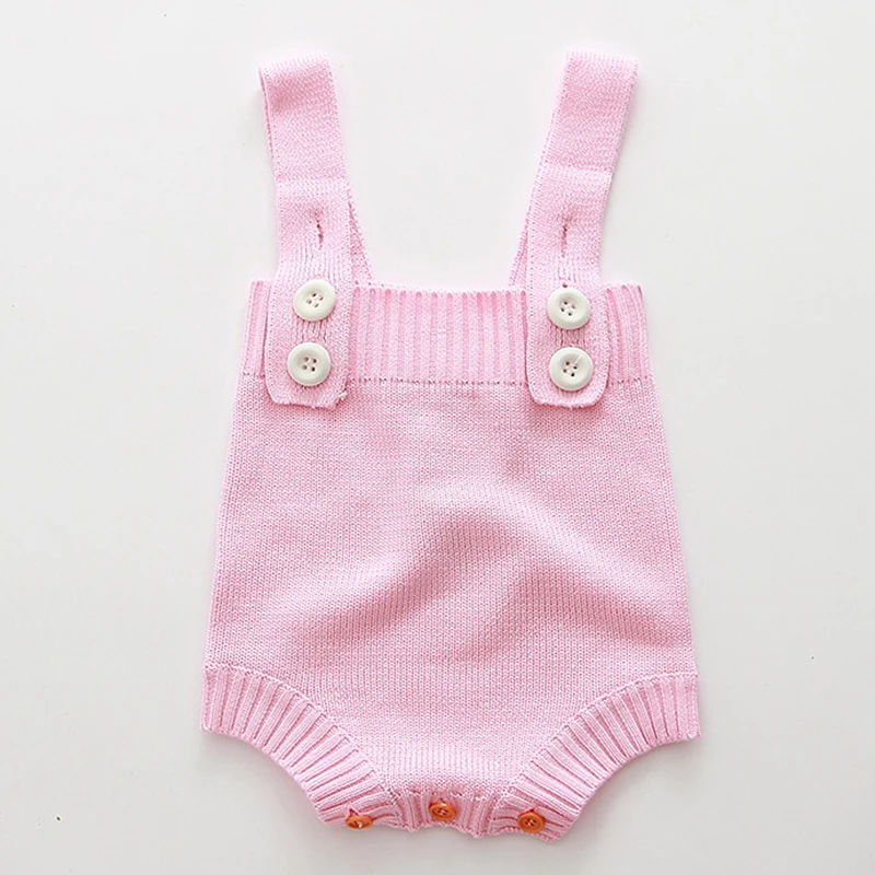 2020 New Cute Baby Rompers Knitted Newborn Clothing With Angel Wings Autumn Winter Warm Sleeveless Vest Girls Body Jumpsuit | Мать и