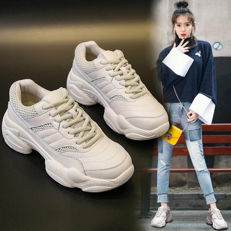 TERESA RIPOLL Women High Heel Shoes Newest Brand Genuine Leather Fashion Casual Sneakers Mesh Breathable Travel Sport | Обувь