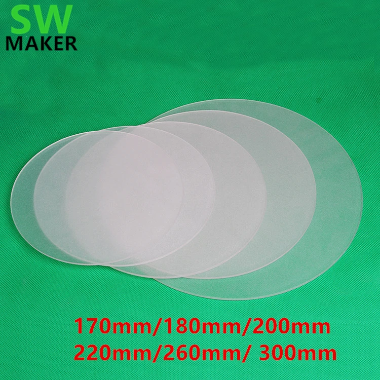 SWMAKER 3D принтер круглая форма матовая боросиликатная стеклянная пластина диаметр