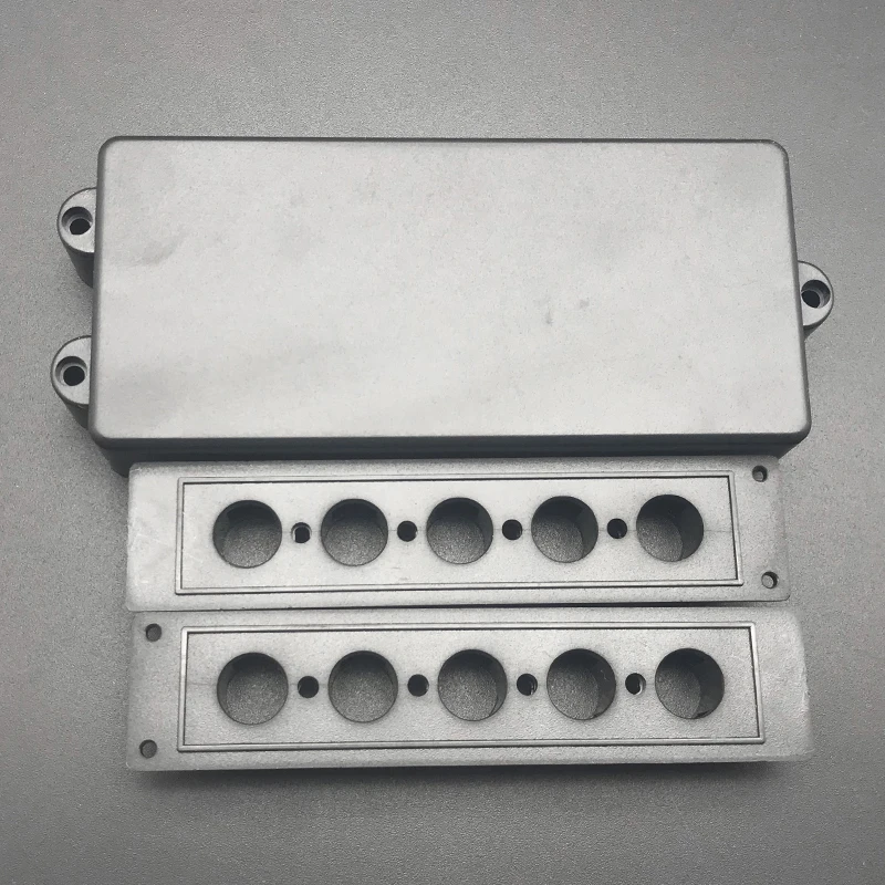 5MB w Bobbin x1set 2 шт. Электрогитары хамбакера крышка 4/5/6 строка MB бас гитары пикап крышка чехол Пластик Электрический violão аксессуар - Цвет: 5MB w Bobbin x1set