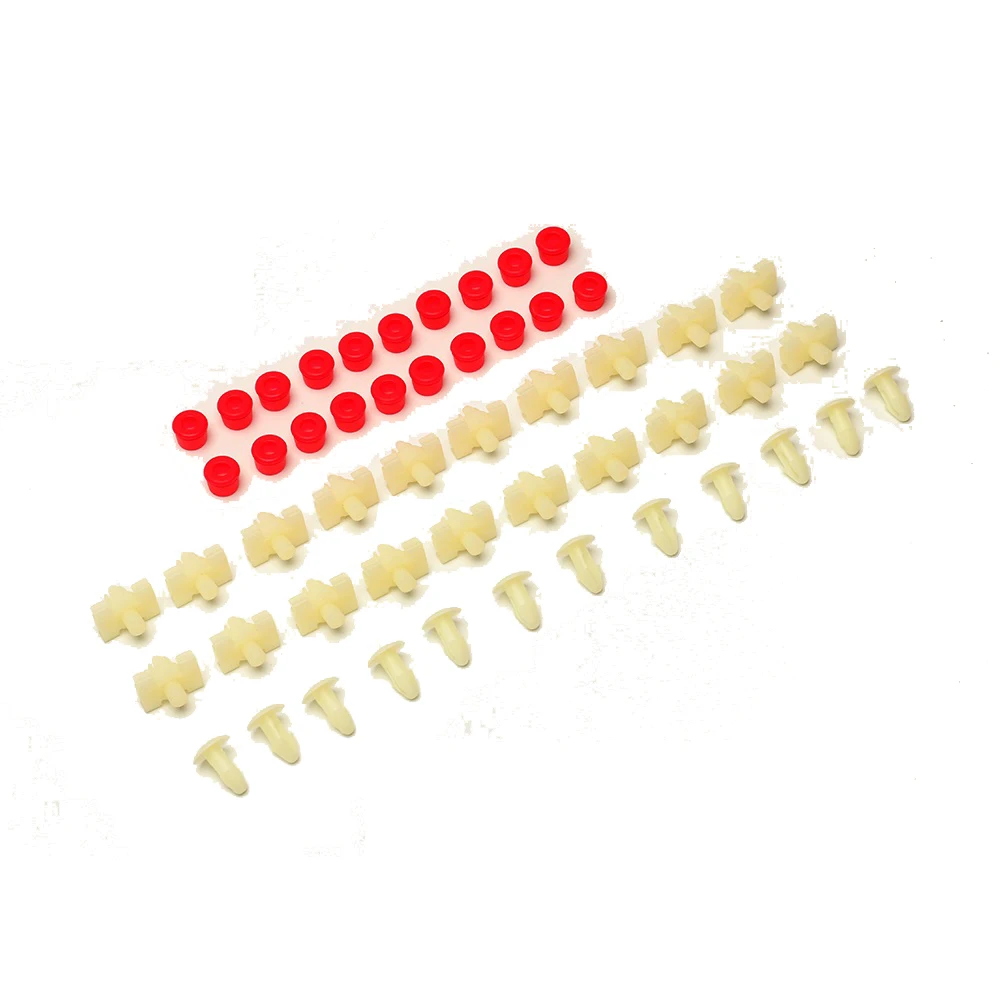 52 шт./упак. красная и белая дверь застежка-молния уплотнительный зажим прокладка