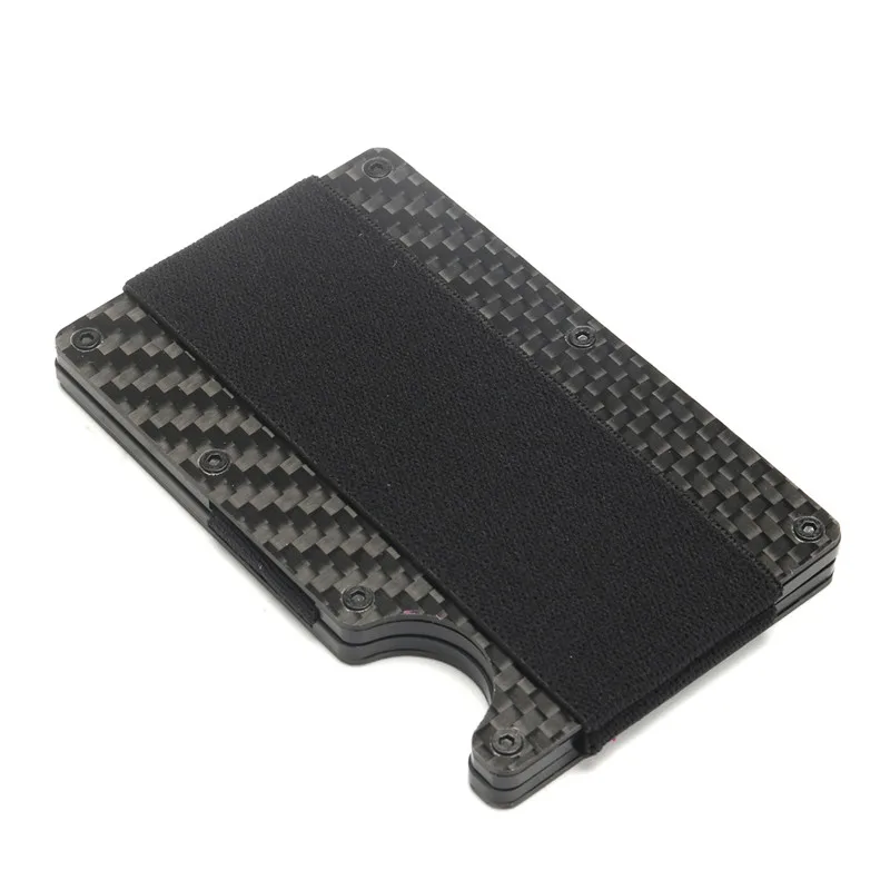AEQUEEN ID банк кредитной карты защиты Держатель Углерода волокно Anti Theft Rfid Блокировка Чехлы бумажников порте Carte Металлический футляр