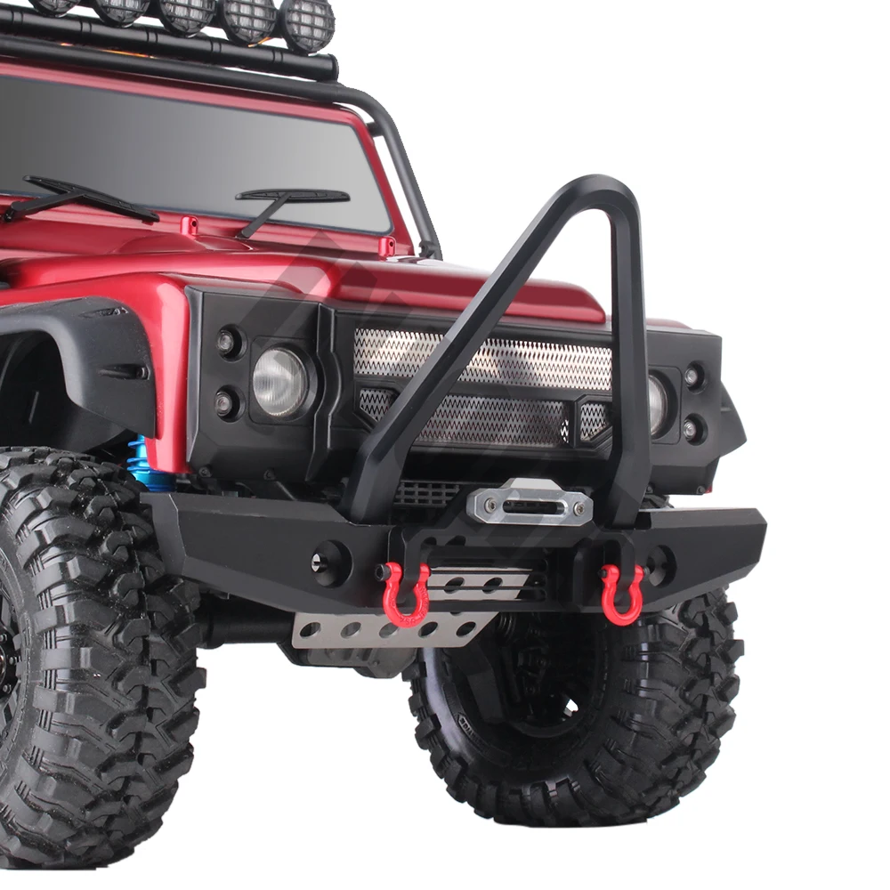 INJORA RC автомобильный металлический передний бампер 200*120 мм для 1:10 RC Crawler Traxxas TRX-4 TRX4 Запчасти для обновления