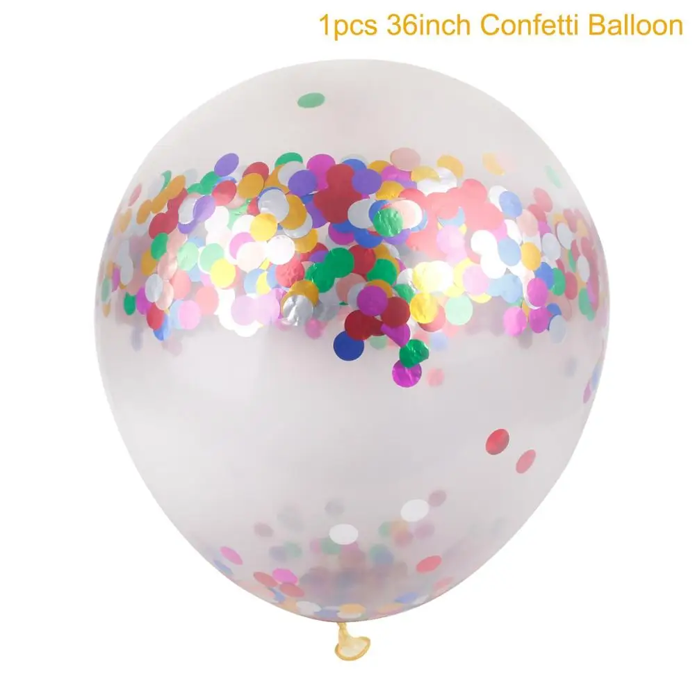 36inch balloon Huiran воздушные шары с днем рождения, свадебные шары, розовое золото, розовый, голубой шар с цифрами 0-9, шар для свадьбы, дня рождения, вечеринки, декор для детей и взрослых - Цвет: 36inch balloon