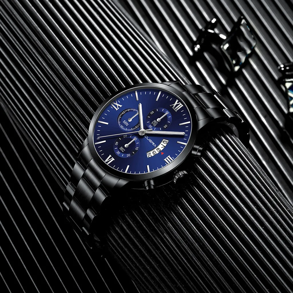 Мужские часы модные роскошные брендовые деловые часы Reloj Hombre кварцевые повседневные спортивные винтажные стальные золотые часы Relogio Masculino