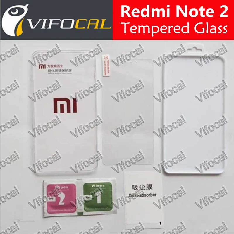 For Xiaomi Redmi Note 2 Tempered Glass 100% New Explosion-Proof Screen Protector Film For Xiaomi Redmi Note 2 Prime Phone