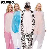 adult anime kigurumi onesie stripe zebra unicorn costume for women animal party onepieces sleepwear disguise home clothes girl