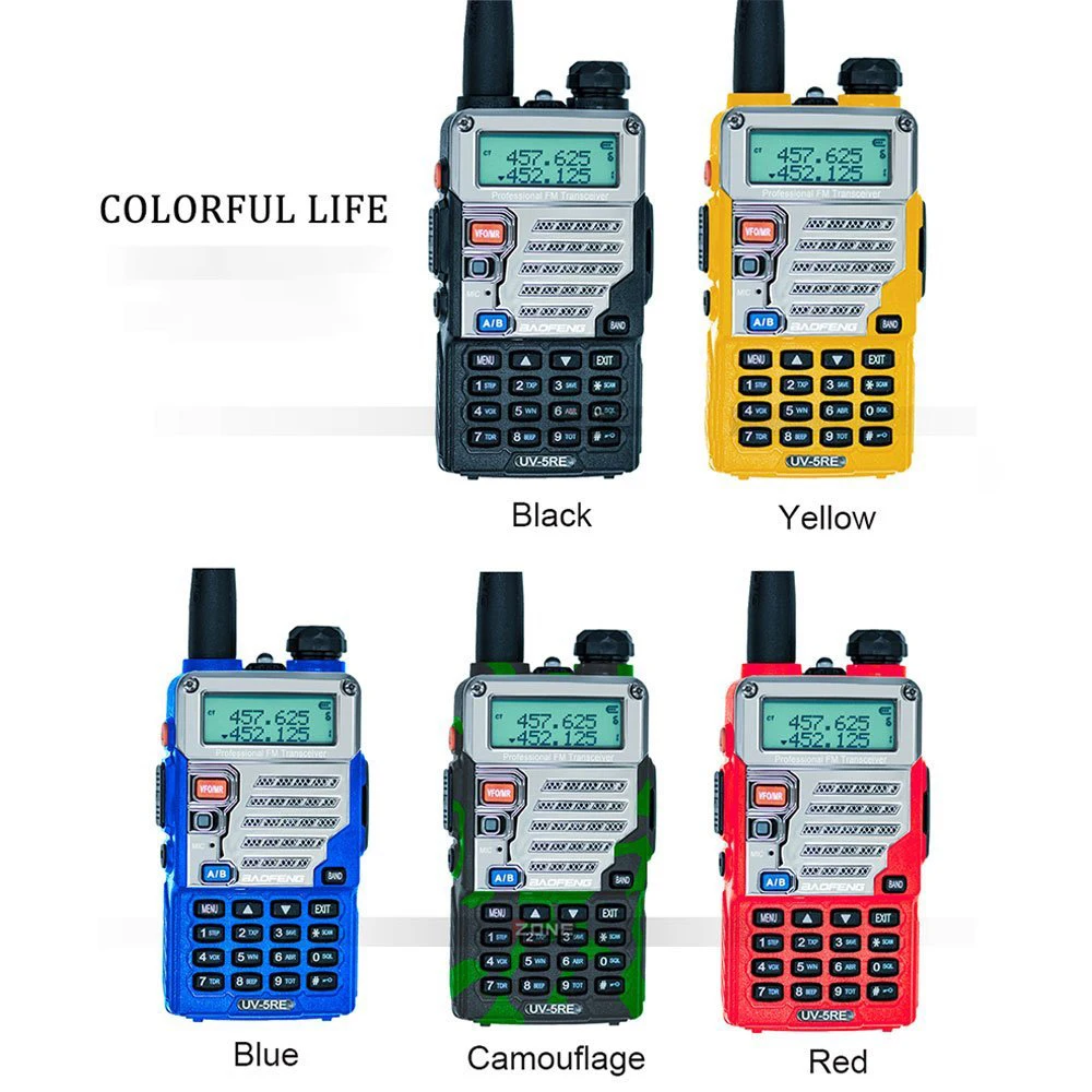BAOFENG UV-5RE профессиональная радиостанция 5 видов цветов
