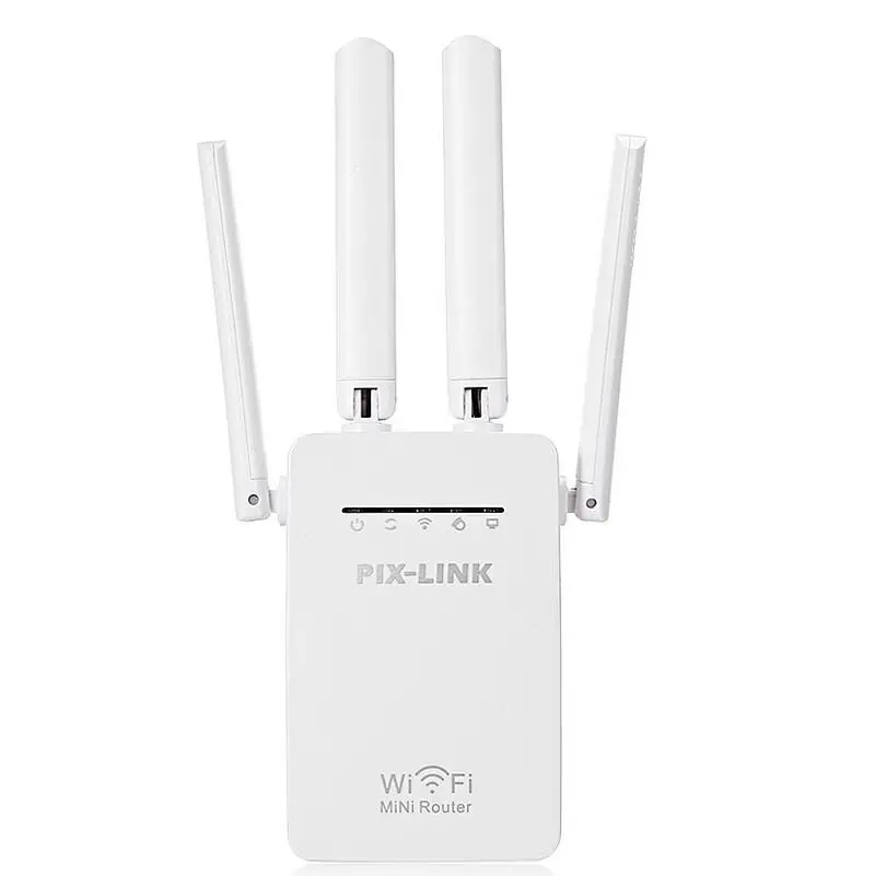 Белый PIXLINK Wi-fi ретранслятор 300 Мбит/с мини беспроводной N маршрутизатор Wi-fi ретранслятор расширитель большого диапазона Усилитель UK EU US AU разъем WR09 - Цвет: Белый