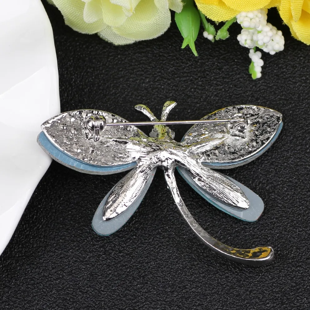 Женская Брошь в виде стрекозы с кристаллами|dragonfly brooch|crystal dragonfly broochbrooches for women |