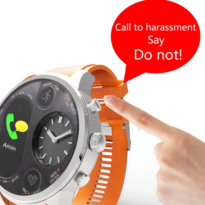 

T3 Dual Display Smart Watch For Men Ip68 Waterproof Fitness Bracelet 15 Days Standby Business Smartwatch Activity Tracker
