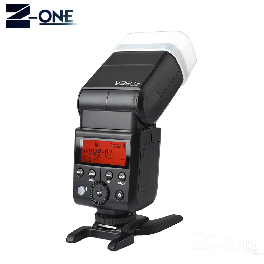 Вспышка Godox V350F TTL HSS 1/8000s Speedlite встроенный литий ионный аккумулятор 2000 мАч с