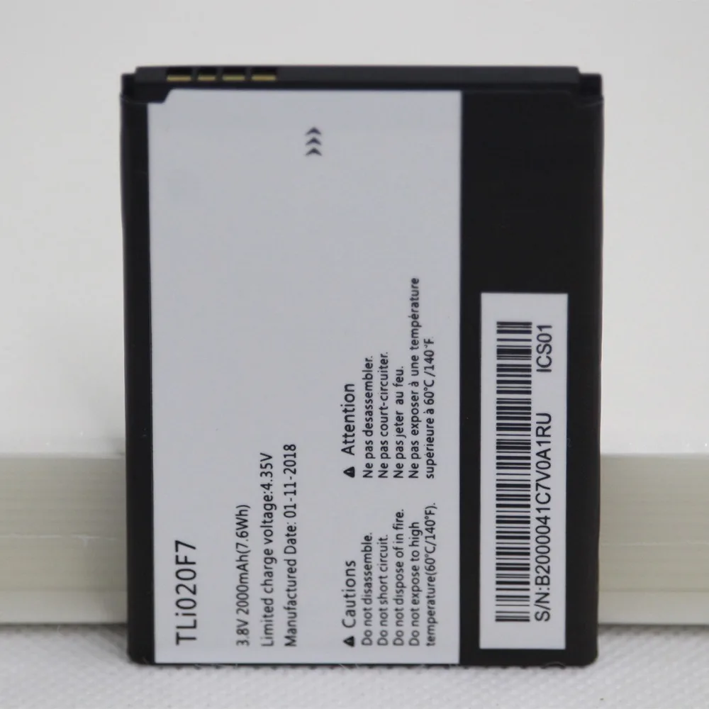 2 шт. 2000 мА/ч TLI020F7 мобильный Батарея для Alcatel PIXI 4 5045D Pop 5042D C7 7040 7040D 7041 7041D J720 J720T J726T