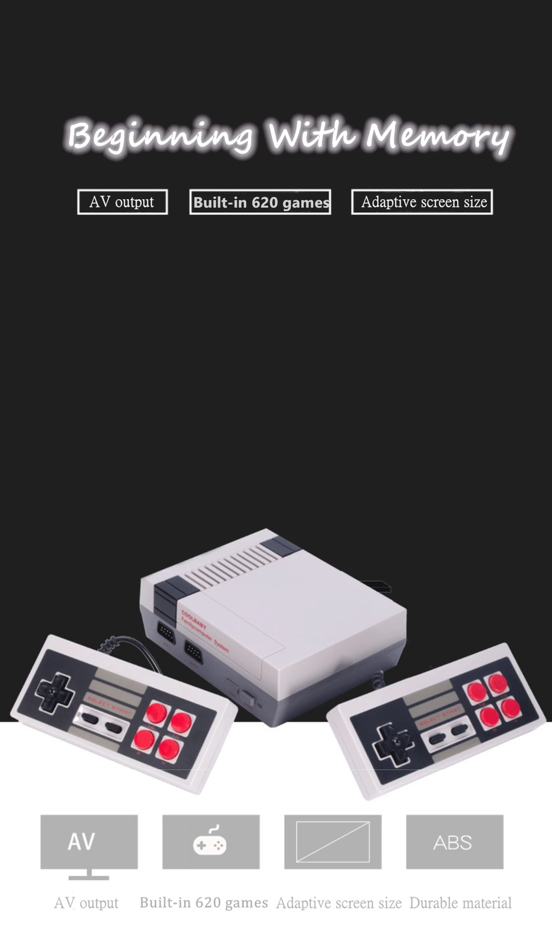 ТВ игровая консоль встроенные 620 игры видео игровая консоль игровая машина 8 бит ТВ игровая консоль мини аркадная игра ретро классический подарок