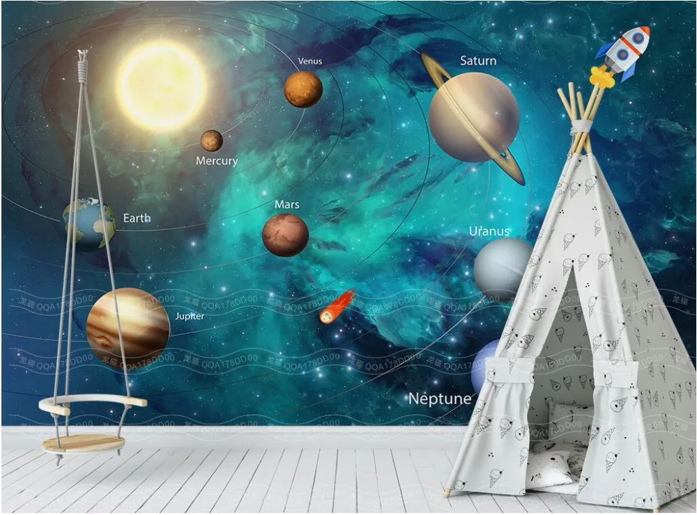 Фотообои на заказ 3d обои Космическая Звезда картина для детской комнаты