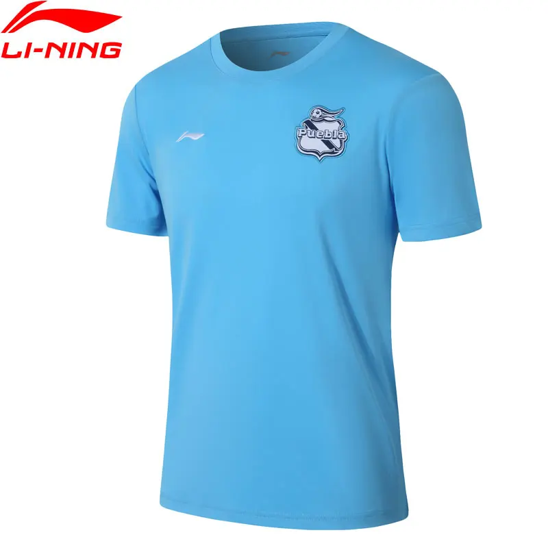 Li-Ning мужские футбольные футболки для тренировок в клубе Puebla прямые облегающие