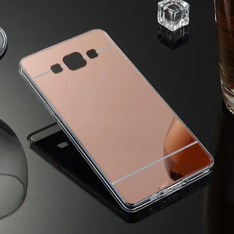 Для samsung Galaxy A5 A500 A500F роскошный мягкий ТПУ+ покрытие ПК зеркальный чехол противоударный чехол для телефона samsung A5