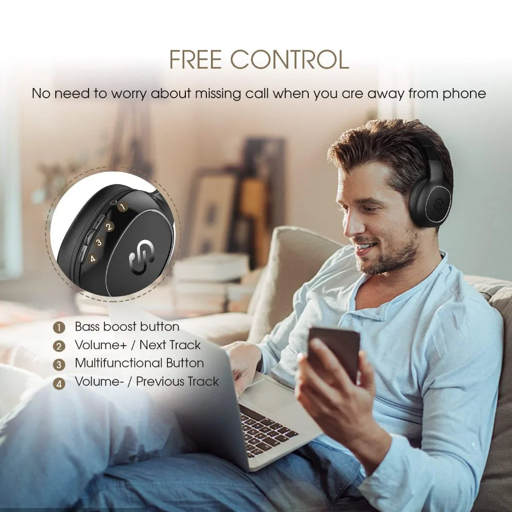 SoundPEATS беспроводные Bluetooth наушники за ухо высокое качество звука стерео
