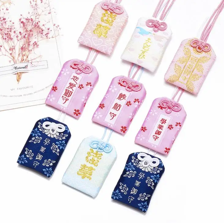 1 шт. Kawaii Omamori Фортуна успех работа любовь безопасность богатые телефон кулон держатель девушка ребенок подарок вечерние сувениры