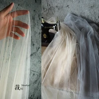 lotus root powder transparent elastic soft fabric lace tutu skirt wedding designer fabrics for patchwork
