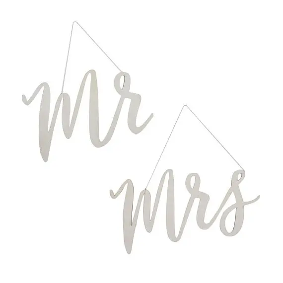 Свадебные знаки на стулья Mr and Mrs деревянные деревенские декор стол Свадебный