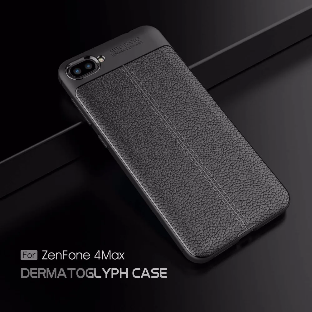 Чехол для Asus Zenfone 4Max ZC520KL мягкий силиконовый чехол из углеродного волокна с полной