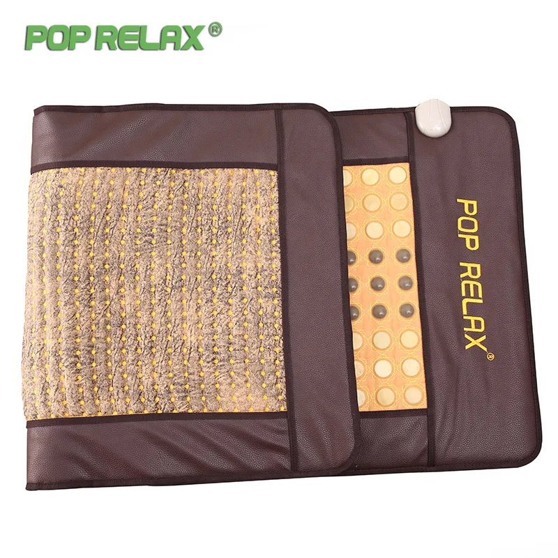 Электрический массажный матрас Pop Relax 2 стороны нагрев физиотерапия снятие боли в