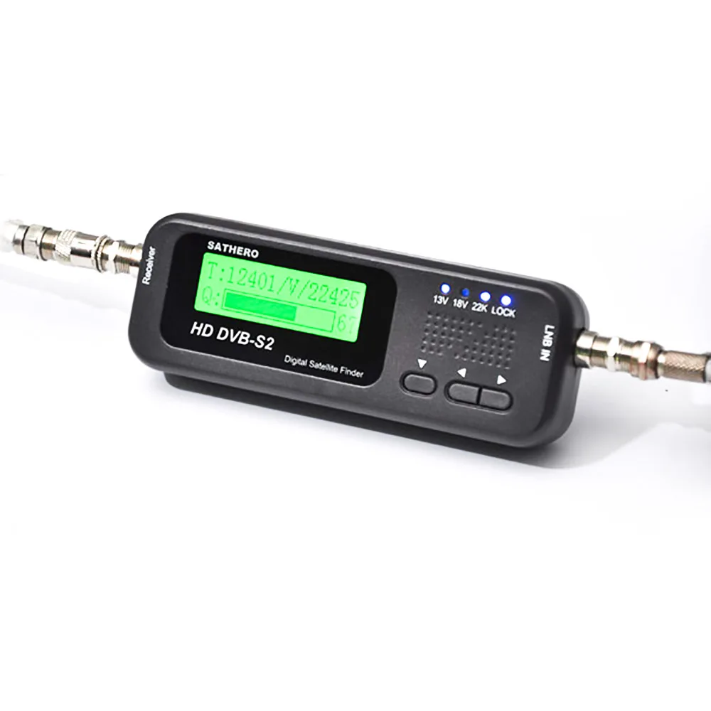 Sathero SH-100HD поиск цифрового сигнала спутниковый измеритель DVBS/S2 с USB 2,0