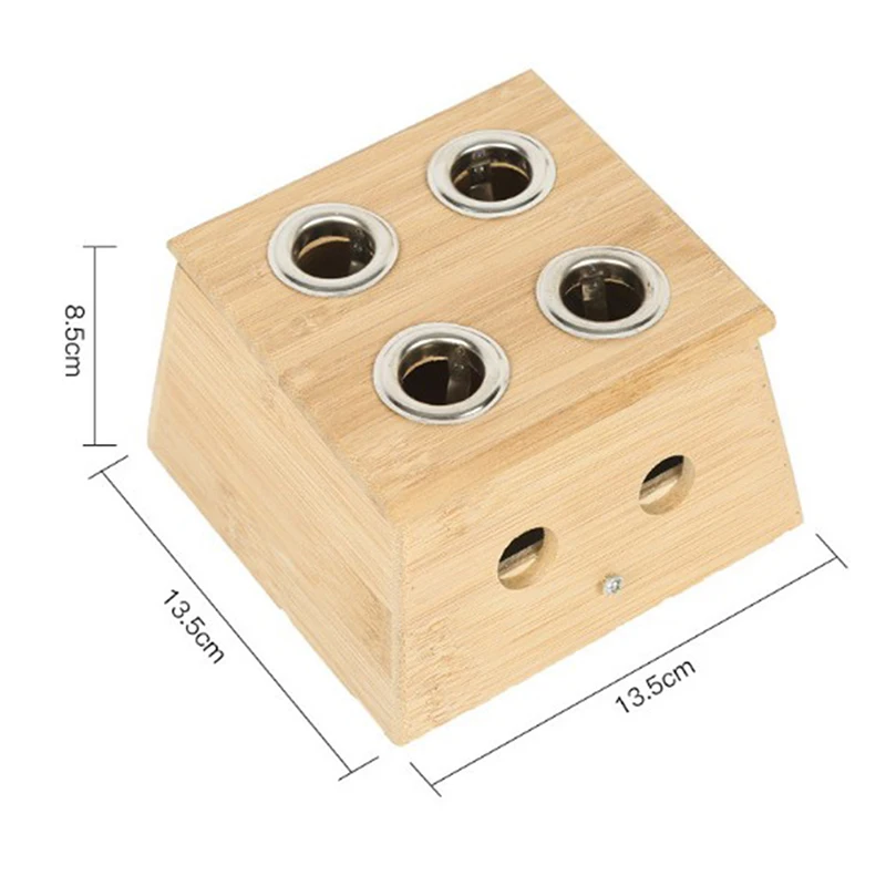 4 Bamboo Moxa прижигание коробка иглоукалывание релаксационный ролик палочка держатель шеи руки тела акупунктурный массаж прижигание терапия устройство - Цвет: 4