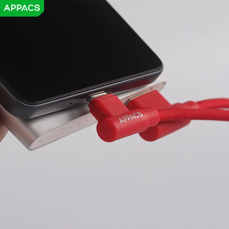 APPACS нейлоновый кабель-usb типа с 2.4A USB-C для быстрой зарядки и синхронизации данных