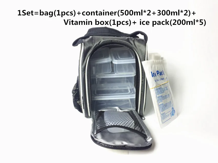 small size set Водонепроницаемые портативные Изолированные сумки для пикника, обеда, ужина, школы, сумки для хранения еды, Термосумки для обедов, детские пластиковые подарочные коробки - Цвет: small size set