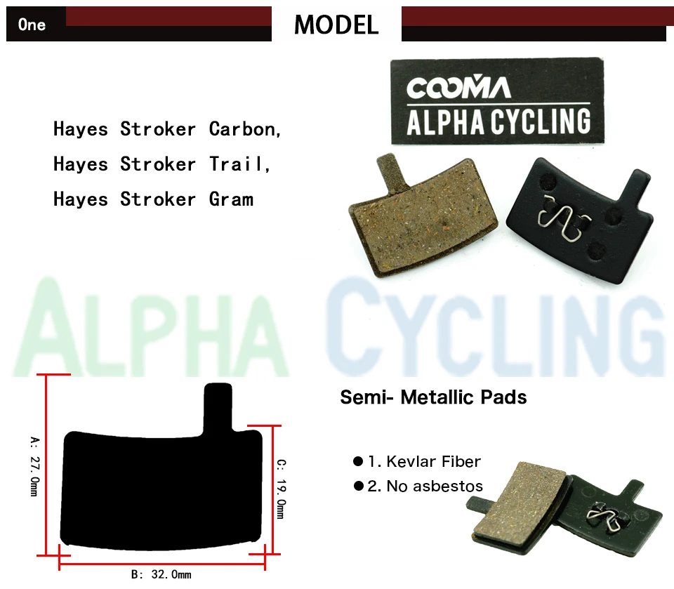 Велосипедные дисковые Тормозные колодки для Hayes Stroker Trial Carbon Gram тормоза Резиновые