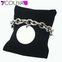 Fashion 316L Stainless Steel Cuff Bracelets and Bangles Silver Color Shiny Femininas Wide Big Bangles Hot Sale Bijoux For Women