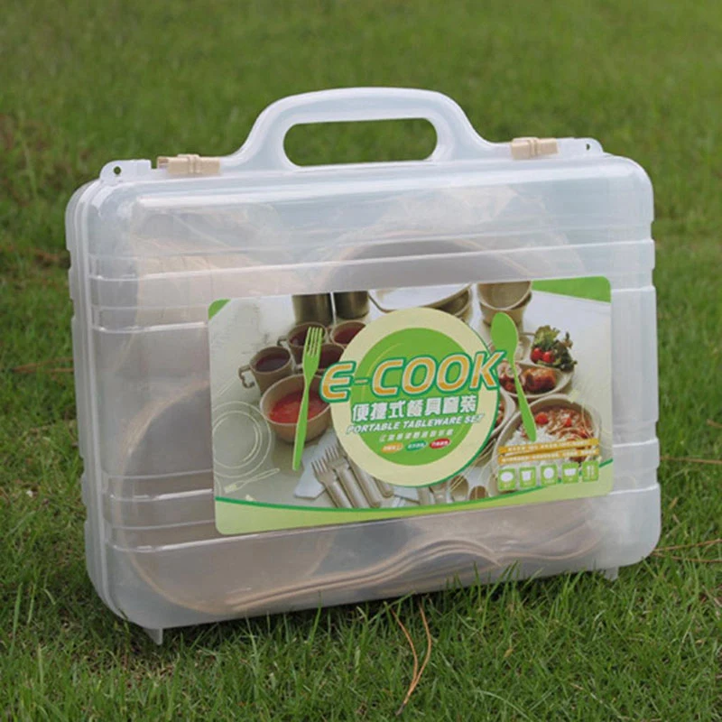 LUDA Открытый Пикник барбекю портативный пластиковый комплект посуды чаша посуда