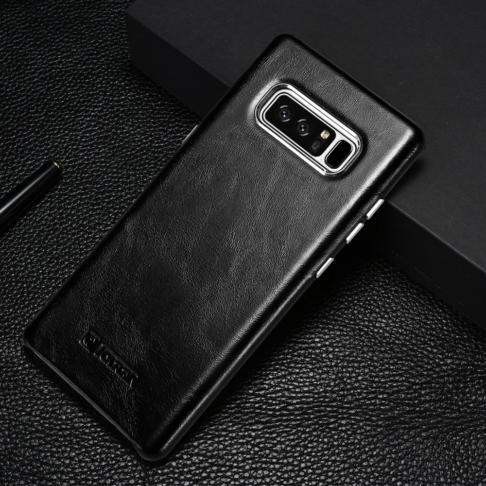 Icarer чехол из натуральной кожи для SAMSUNG Galaxy Note 8 телефона жесткий винтажный деловой