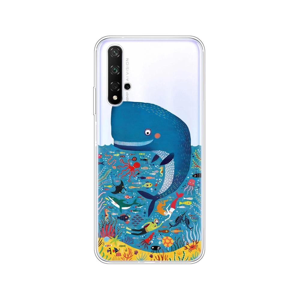 Чехол на Honor 20, силиконовый чехол на заднюю панель, чехол для телефона Huawei Honor 20 Pro Lite Honor20, YAL-L21, YAL-L41, роскошный мультяшный рисунок - Цвет: 34658
