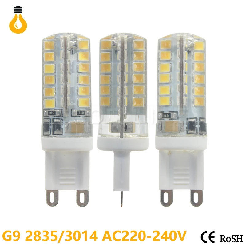 2835 3014 SMD мини G4 G9 Светодиодная лампа 220 В 3 Вт 5 7 9 12 лампада светодиодные лампочки