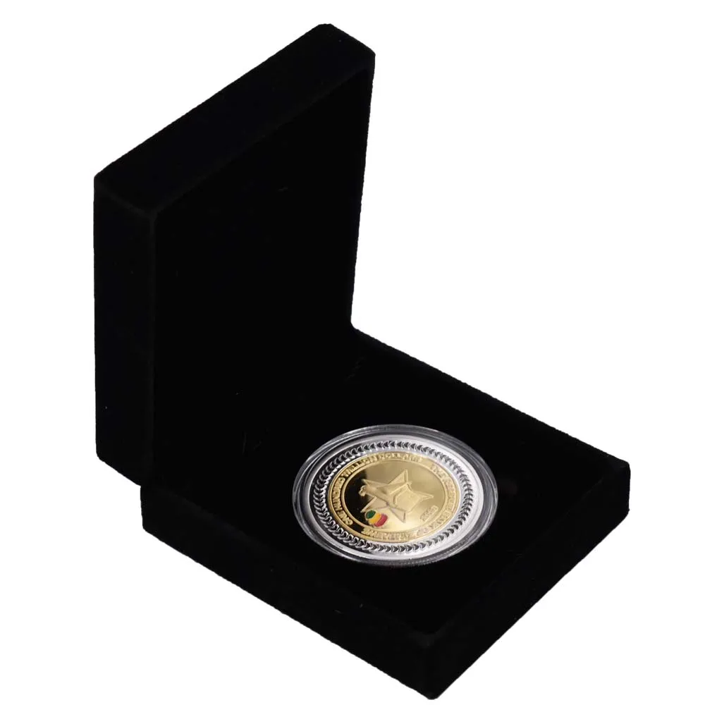 Zimbabwe One Hundred Trillion Dollar Metal Coin with Zimababwe Gift Box Coins Collectibles Home Decoration Accessories | Дом и сад