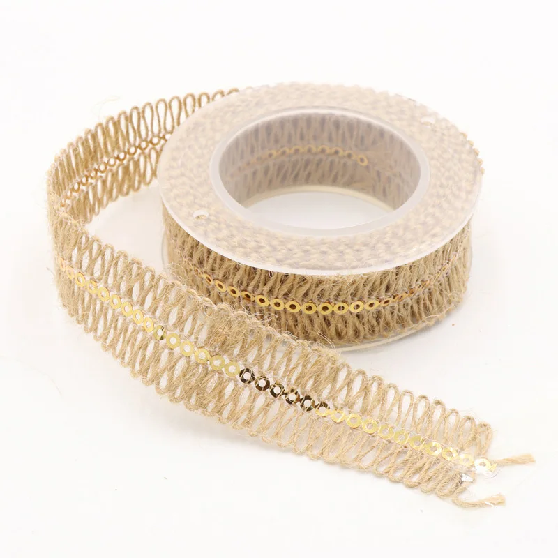 Xugar 2M/roll Flower Wrapping Packaging Gift Ribbon For Hair Bow DIY Florist Bouquet Hemp Boxes Decoration | Дом и сад