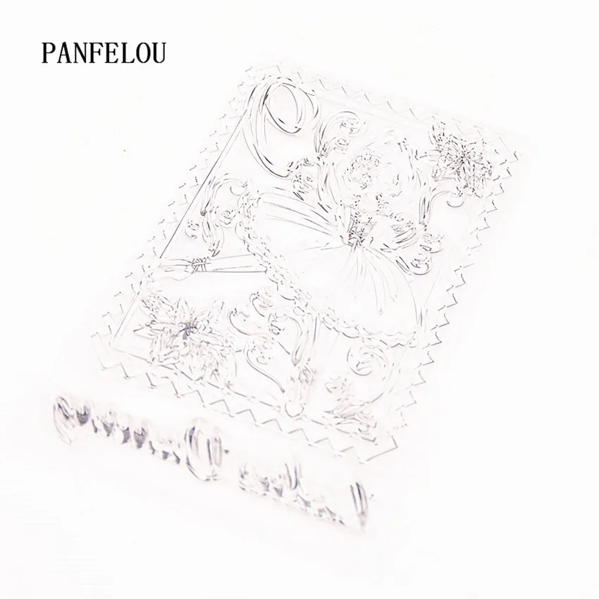 Штампы PANFELOU балерины прозрачные силиконовые резиновые штампы мультфильм для