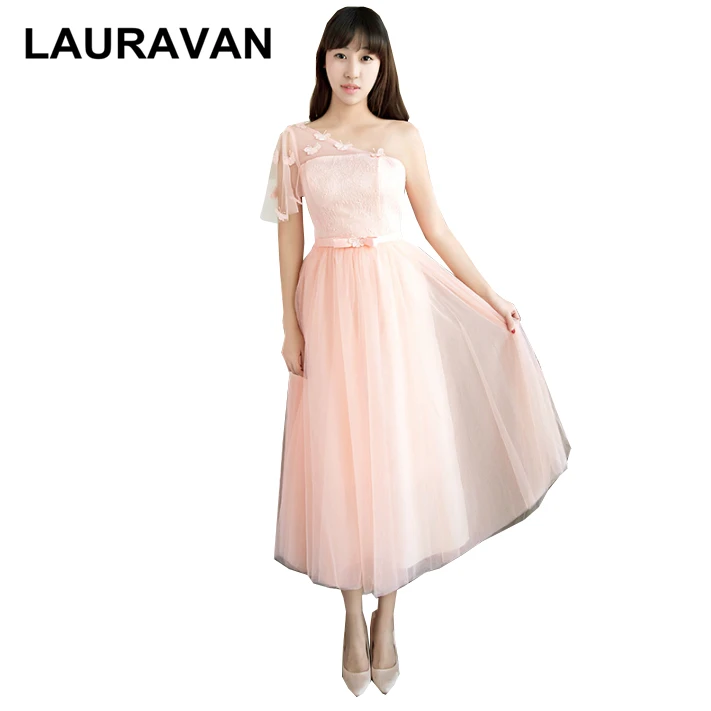 Robe de soiree/Элегантные фатиновые платья подружки невесты со шнуровкой сзади на одно