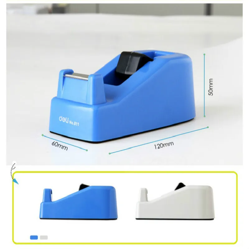 

Deli Tape Dispenser Tape Cutter For Wide Tapes Below 18mm Student School Office Stationery Supplies Fashion Tapes Seat scotch