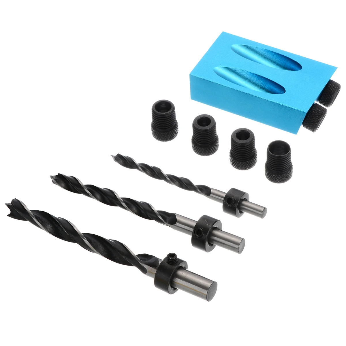 13pcs Pocket Hole Screw Jig Set 15Degree Angle Holes Jig With Dowel Drill Set Carpenters Joint Tool Accessories For Woodworking