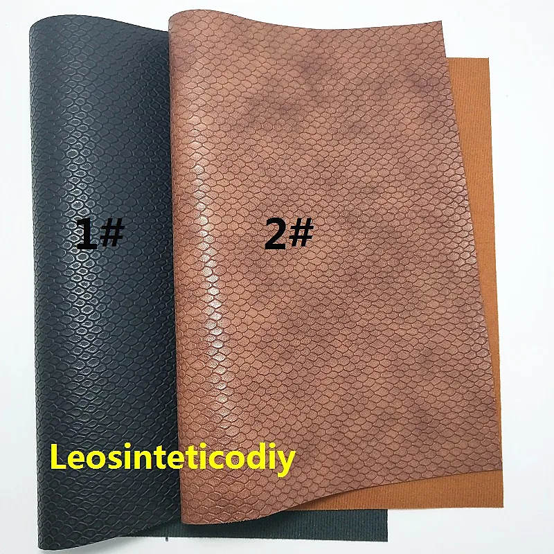 1PC 21X29CM Synthetic Letaher Cuero Sintetico Faux Leather Embossed Snake For Making Bows Accessories T16A | Дом и сад