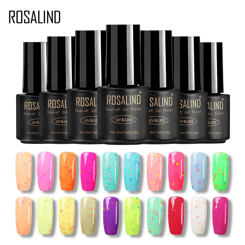 Гель ROSALIND 1S 7 мл лак для сыра УФ гель ногтей праймер долговечный|uv nail gel polish|gel polishuv