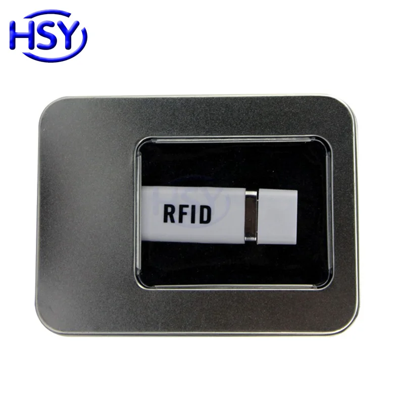 Настольный мини считыватель карт HSY RFID 125 кГц Бесконтактный EM ID 13 56 МГц HF IC MF USB