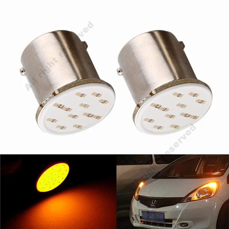 S & D P21W светодиодный COB 1156 BA15S R5W сигнальный светильник белый Янтарный Красный 12В
