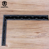 wuta new leather craft ruler metal angle square measuring l shaped ruler precision double sided sae metric scale 300x200mm