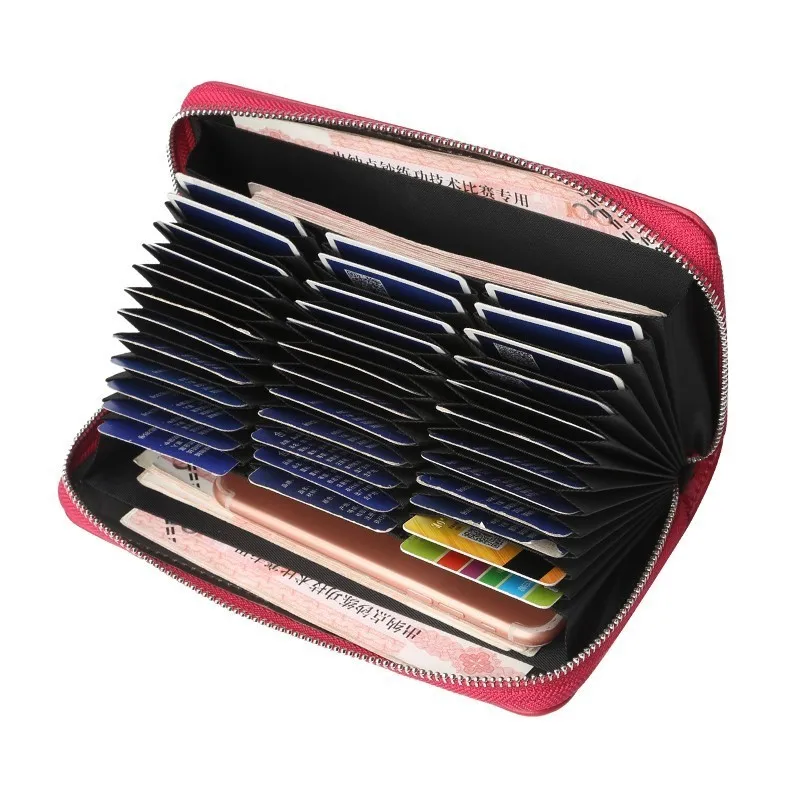 

Genuine Leather Women Wallets Women's Long Design Purse Lady Day Clutch Wallet Female Card Holder Passport Pocket Phone Pouch