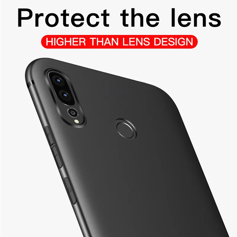 Черный чехол для телефона Huawei P10 P20 Pro P30 Lite Ультратонкий матовый мягкий Mate 20 X Honor 10 9